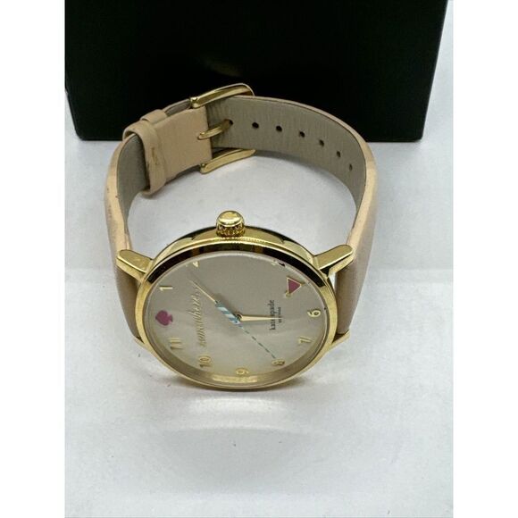 Kate Spade 0484 Women Beige Leather Strap Analog Dial Quartz Wrist Watch JNA137 main image 10
